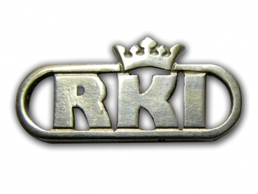 Kovový odznak odlévaný - RKI – stříbro