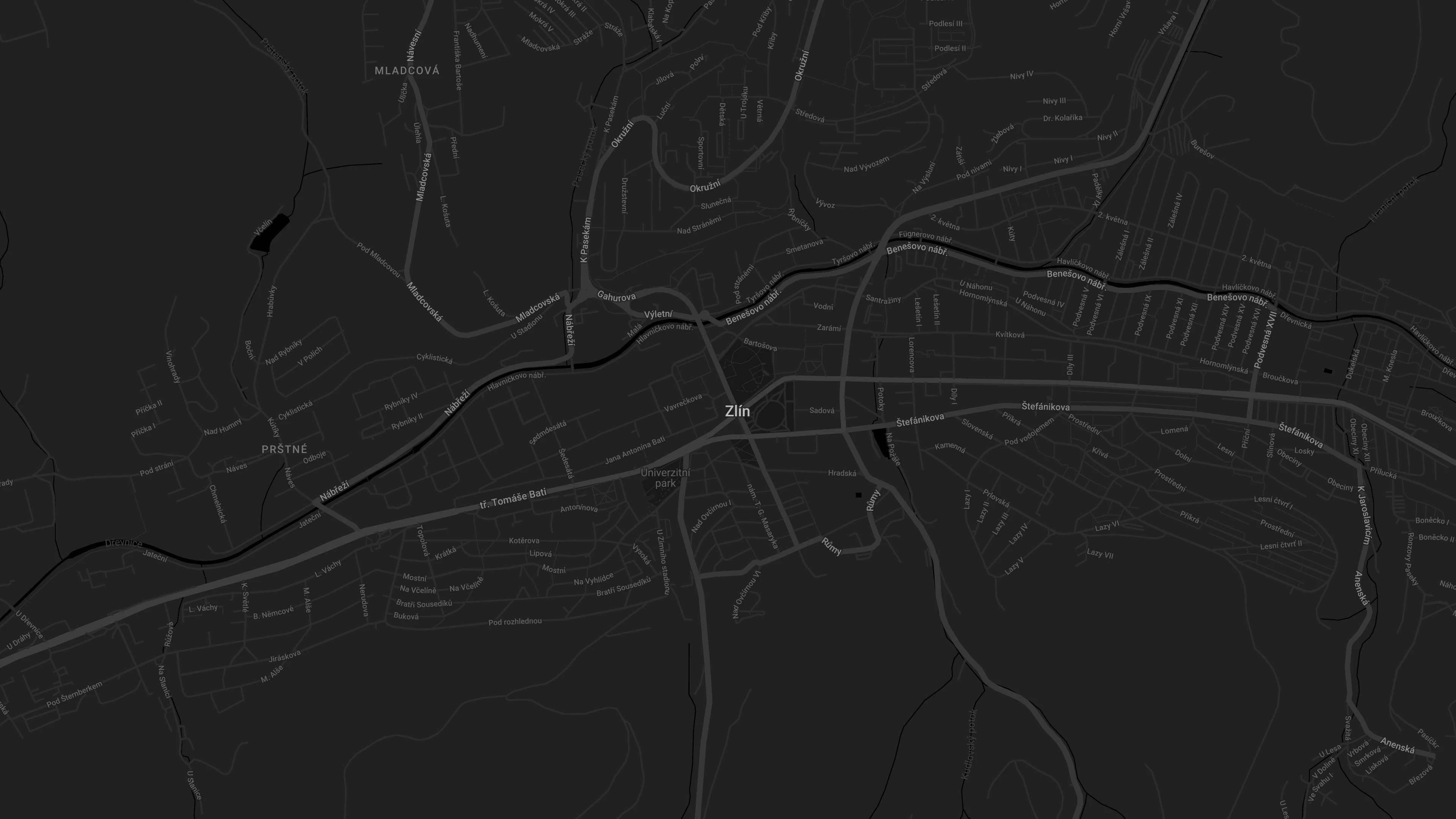 Google Mapa Zlín