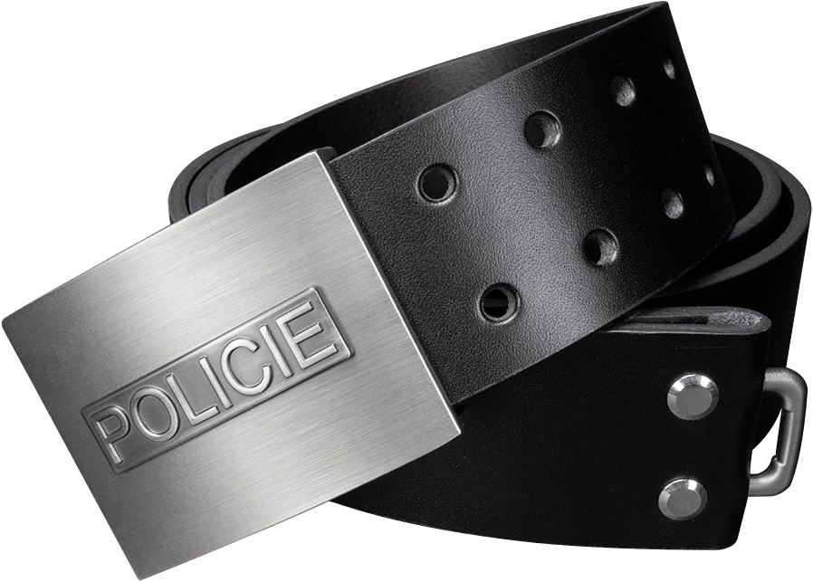Kožený opasek Policie - Vojenský