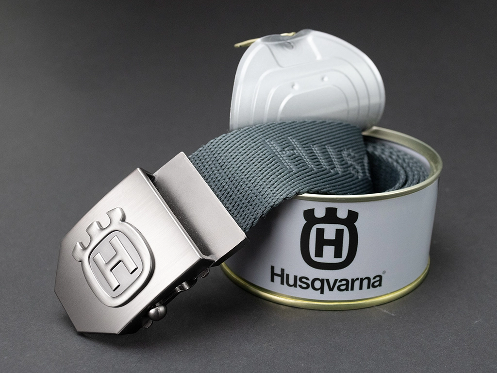 Husqvarna - Textilní opasek 40 mm (přezka zkosená) - Dárkové balení