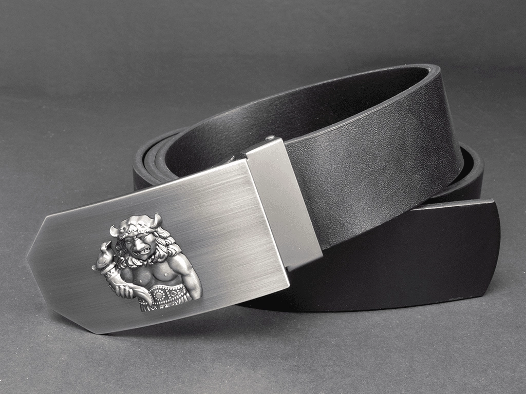 Radegast - Kožený opasek 40 mm (přezka zkosená) - 3D logo