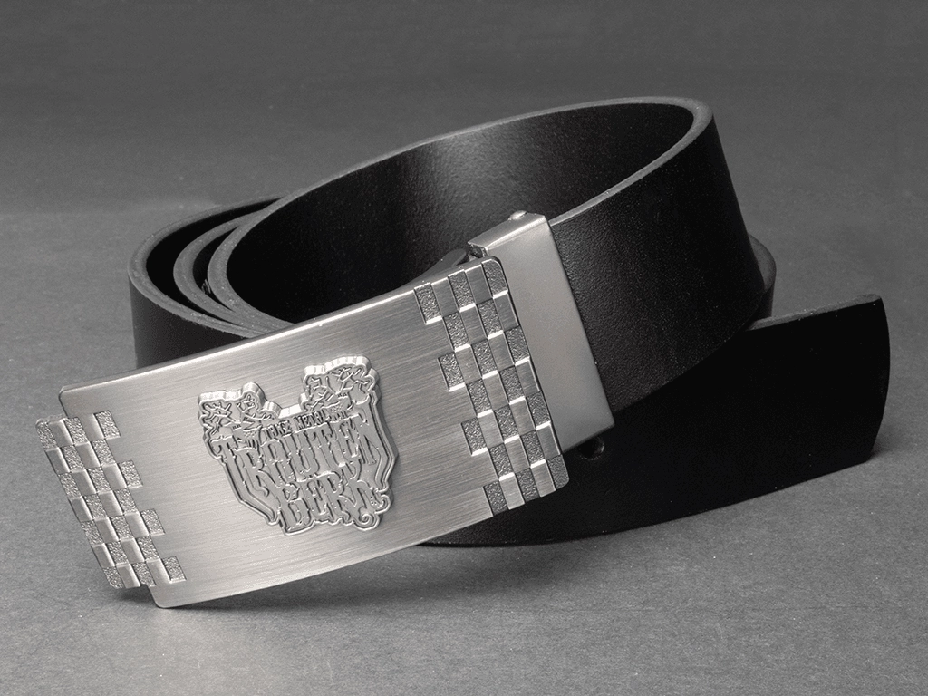 Trautenberk - Kožený opasek 40 mm (přezka šachovnice)